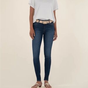 Kut from the Kloth Dark Blue High-Rise Skinny Jeans